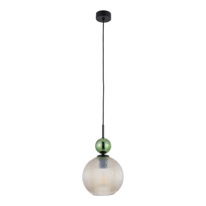 SOPHIA BIG GREEN COGNAC LAMPA WISZĄCA 1XE27 10930 TK Lighting