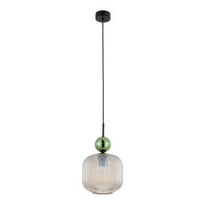 SOPHIA BIG GREEN COGNAC LAMPA WISZĄCA 1XE27 11372 TK Lighting