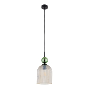 SOPHIA BIG GREEN COGNAC LAMPA WISZĄCA 1XE27 10776 TK Lighting