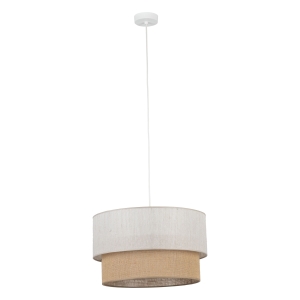 DUO LINEN JUTA LAMPA WISZACA 1XE27  450 - 10901 TK Lighting