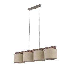 VIGA SHADE ORZECH LAMPA WISZĄCA 4XE27 - 11844 TK Lighting