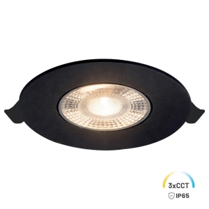 Oczko Sufitowe Okrągłe 5W 3CCT IP65 Podtynk Czarny EKZ2672 Eko-Light