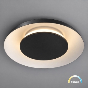 Lampa sufitowa Piattino 15W LED CCT Czarny ML2939 Milagro