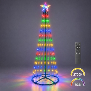 Choinka LED 1,8m 269LED 2700K + RGB IP44 Zielony EKSW2899 Eko-Light