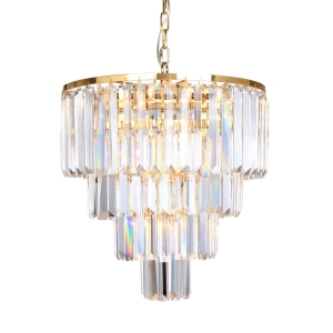 Zuma Line Amedeo Lampa wisząca kolor złoty/transparentny metal/szkło, 5*E14 IP20 - 17106/4+1-GLD
