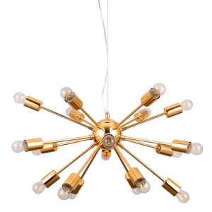 Lampa wisząca nowoczesna złota z dużą ilością ramion AD20000-18 Italux