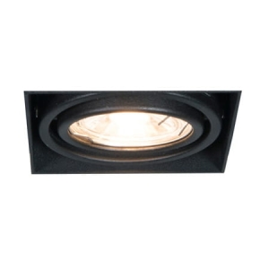 Zuma Line Oneon dl Oczko oprawa sufitowa wpuszczana kolor czarny metal, GU10 IP20 - 94361-BK