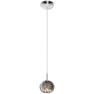 Zuma Line Crystal Lampa wisząca kolor srebrny/transparentny metal/szkło, kryształ, G9 IP20 - P0076-01A-F4FZ