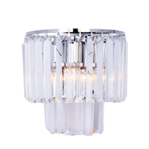 Kinkiet lampa ścienna AMEDEO kolor chrom/transparentny metal/tworzywo sztuczne, 2xE14 IP20 17106/2W-CHR Zuma Line