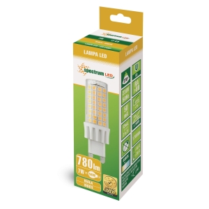 ŻARÓWKA LED G9 230V 7W neutralna 4000K WOJ+14164 SPECTRUMLED