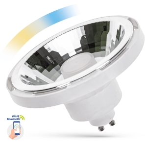 ŻARÓWKA ściemnialna SMART LED AR111 GU10 10W 30°  barwa 3000K-5800K SPECTRUMLED