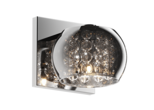 Zuma Line Crystal Kinkiet lampa ścienna kolor srebrny/transparentny metal/szkło, G9 IP20 - W0076-01A-B5FZ