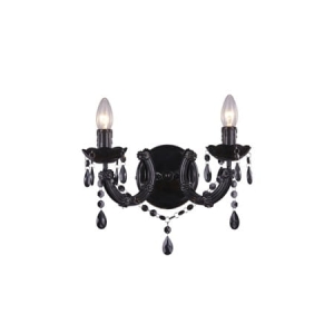 Zuma Line Magnolia Kinkiet lampa ścienna kolor czarny metal/akryl, 2*E14 IP20 - RLB94016-2B