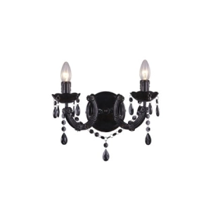 Zuma Line Magnolia Kinkiet lampa ścienna kolor czarny metal/akryl, 2*E14 IP20 - RLB94016-2B
