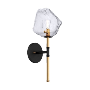 Zuma Line Rock Kinkiet lampa ścienna kolor czarny/złoty metal/szkło, G9 IP20 - W0488-01D-SEAC