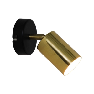 Zuma Line Vila Kinkiet lampa ścienna kolor czarny/złoty metal, GU10 IP20 - GU13013C-1R