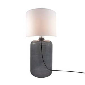 Zuma Line Amarsa Lampa stołowa kolor czarny metal/szkło, tworzywo sztuczne, tkanina, E27 IP20 - 5509WH