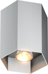 Zuma Line Polygon cl Spot lampa natynkowa kolor srebrny metal, GU10 IP20 - 20067-AL