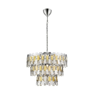 Zuma Line Anzio Lampa wisząca kolor srebrny/złoty metal/szkło, 4*E27 IP20 - P0480-04A-F4D7