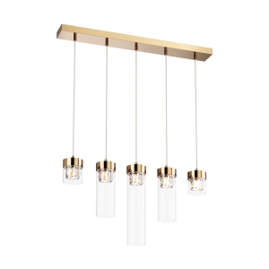 Zuma Line Gem Lampa wisząca kolor złoty metal, 5*G9 IP20 - P0389-05E-F7AC