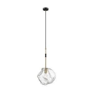 Zuma Line Rock Lampa wisząca kolor czarny mat/złoty metal/szkło, E27 IP44 P0488-01M-SEAC