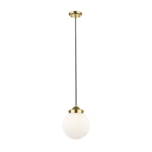 Zuma Line Riano Lampa wisząca kolor francuskie złoto/czarny, biały metal/szkło, E27 IP20 - P0454-01D-F7AA